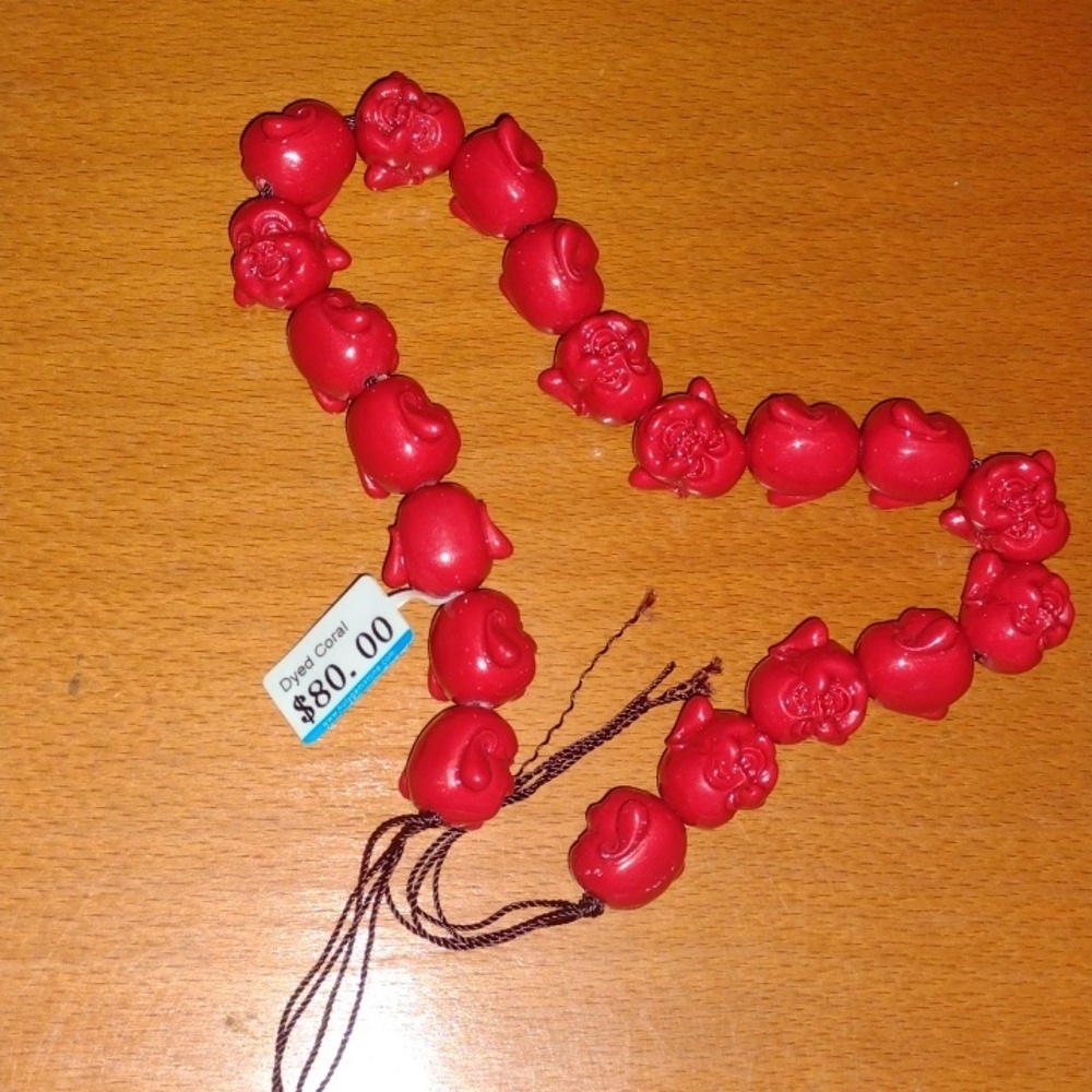 Red Coral Mediterranean Hand Carved Coral 🪸